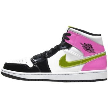 Nike Zapatillas 1 Mid White Black Cyber Pink para mujer