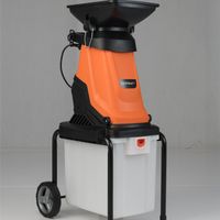 costway trituradora electrica de madera trituradora de jardin de 3000 w con recipiente de 50 l diametro de corte de 45 cm tolva naranja
