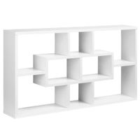 estante de pared decorativo 85x145x475cm blanco
