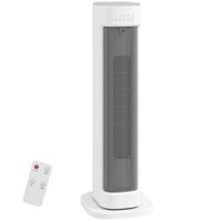 homcom calefactor electrico bajo consumo 2000w con 3 modos termostato regulable proteccion contra vuelcos y sobrecalentamiento