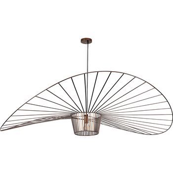 Lámpara De Techo - Lámpara Colgante Diseño Pamela - 140cm - Vertical Marrón