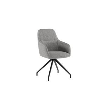 Gaia - Silla De Tela Gris Oscuro 2 Piezas