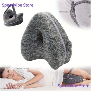 Almohada de espuma viscoelástica en forma de corazón para soporte de rodillas, cojín para piernas, alivio del dolor para personas que duermen de lado, embarazadas, con ciática, cadera y espalda baja.