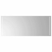 espejo de bano led transparente 100 x 40 cm vidrio templado vidaxl