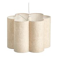 lampara de techo con diseno de flor 35x35x25 cm color beige