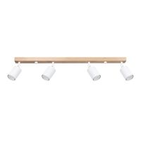 regleta elluae blanco 4 luces