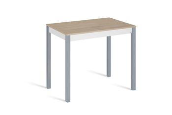 Mesa de cocina alta fija 100x60 cm roble pata gris