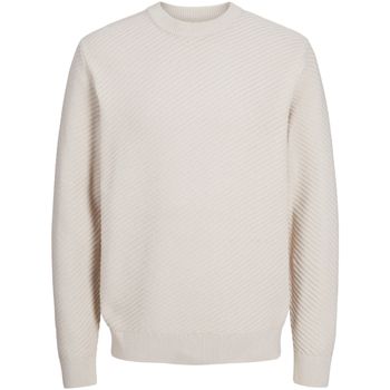 Jack & Jones Jersey 12267322 JCOALPHA KNIT CREW NECK MOONBEAM para hombre