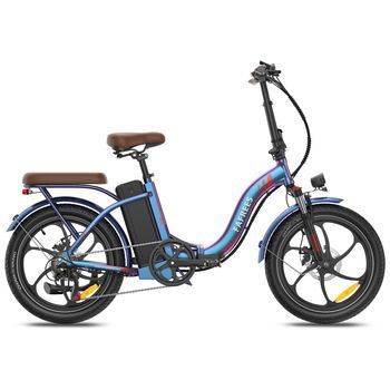 Bicicleta Eléctrica Urbana Plegable Fafrees F20+ Pro, 36v 250w 25ah, Azul Aurora