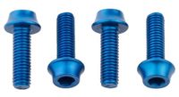 pernos de jaula para botella de agua con forma de diente de lobo  x4  m5x15 mm azul