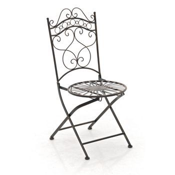 Silla De Jardín Plegable Indra Metal Bronce 50x40x92 Cm Clp