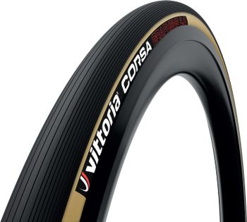 Vittoria Corsa G2.0 Tubular Road Tyre, Black/Tan Wall