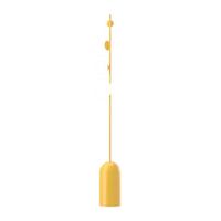 lampara de pie tandem naranja 4 luces