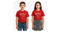 camiseta de manga corta rubb r beau roja nino