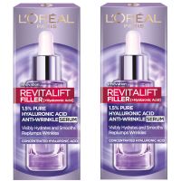 loreal paris exclusive revitalift filler with 15 hyaluronic acid anti-wrinkle dropper serum duo 2 x 30ml