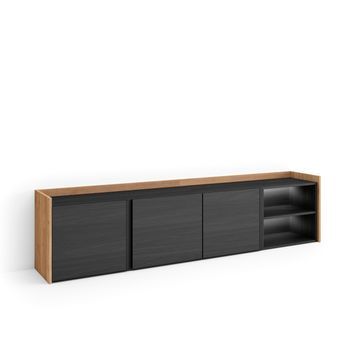 Mueble Tv, Televisión, Muebles De Salón, Almacenaje, 207x50x35 Cm, Para Tv Hasta 80