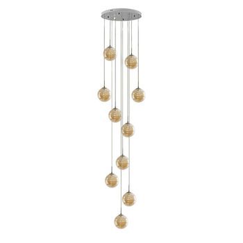 Lámpara Colgante Led De Cristal Con Altura Ajustable Para Sala De Estar Y Comedor Zmh