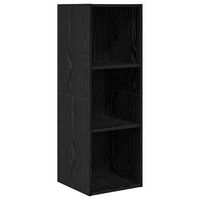 conjunto de mueble de tv 37 x 37 x 107 cm roble negro vidaxl