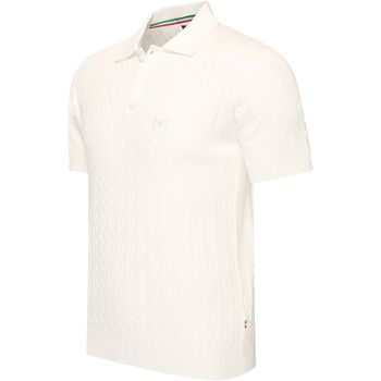 Cappuccino Italia Polo Caorle Cable Knit para hombre