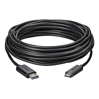 Cable USB HP Poly Active Optical de 10 m, USB A a USB C, USB 3.2 Gen 1, Negro