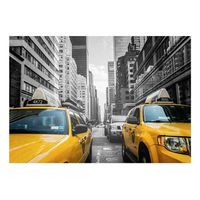 papel pintado 3d - new york taxi 250x175 cm