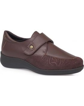 de CALZAMEDI ZAPATOS MUY COMODO Y ELASTICO DIABETICO MARRON
