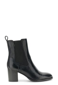 botines chelsea de piel con elásticos black 38