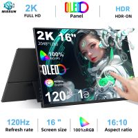 monitor portatil missun de 160 pulgadas con pantalla oled 2k 100 dci-p3 1ms cuidado de la vista 120hz para pc portatil mac nuc mini pc soporte vesa ls