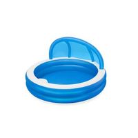 piscina hinchable autoportante infantil bestway 241x140 cm parasol y asiento hinchable diseno relax edad mayores de 6 anos