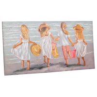 cuadro pintado a mano con relieve gris 60x120x3