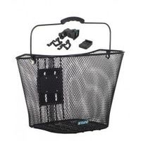 mijnen pieper cesta delantera mijnenpieper around basic malla estrecha soporte incluido acero 32x23x26 cm negro