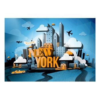 Papel Pintado 3d - New York - Welcome (300x210 Cm)