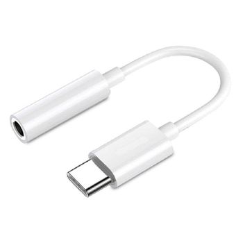 PcCom Essential Cable USB-C a Jack 3.5 con Samsung Chipset Blanco