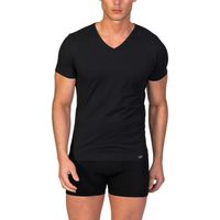 zd - zero defects boxer camiseta interior cuello pico hombre hilo de soja para hombre