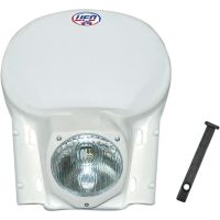 carenado faro moto ufo vintage completo blanco