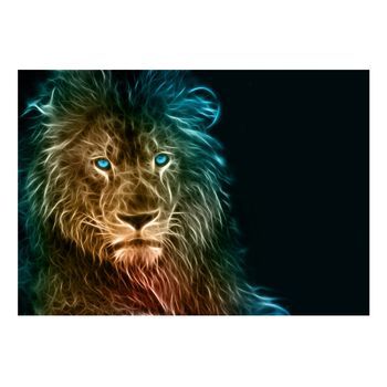 Papel Pintado 3d - Abstract Lion (150x105 Cm)