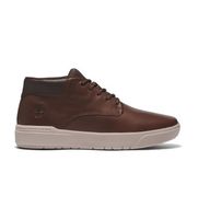 timberland para hombre tb0a5uvn2011 zapatillas de piel de media cana con cordones seneca bay marron 415 plano casual