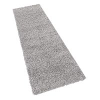 alfombra peluda skyline gris  70x250 cm