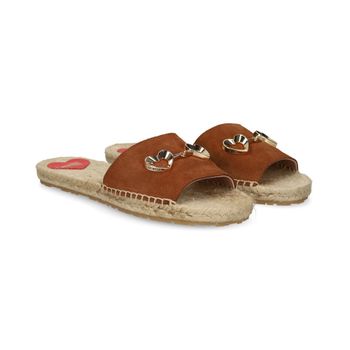 Love Moschino Sandalias Planas Mujer - Marrón Talla 39