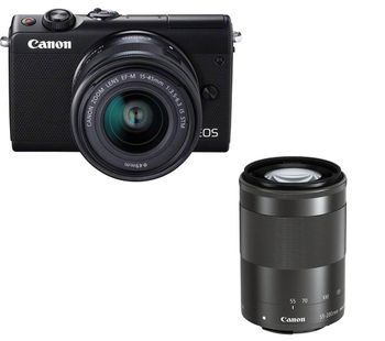 Canon EOS M100 Mirrorless Camera with EF-M 15-45 mm & 55-200 mm f/3.5-6.3 Lens