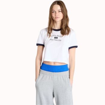 Calvin Klein Jeans Camiseta CAMISETA DRAPEY CROP MUJER para mujer
