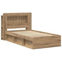 cama individual  cama para adulto  estructura de cama con almacenamiento roble artesanal