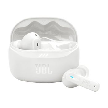 Auriculares JBL inalámbricos Bluetooth 5.3 con cancelación de ruido y Pure Bass Blanco