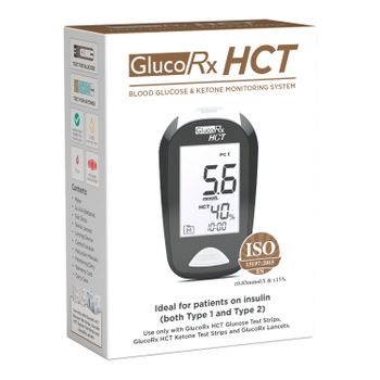 GlucoRx HCT Blood Glucose & Ketone Monitoring System