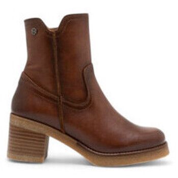 Porronet Zapatos de tacón Molly botin tacon suela piso crepelina cuero para mujer