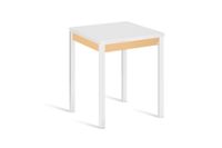 mesa cocina alta extensible libro 65130x65 cm crema pata blanco