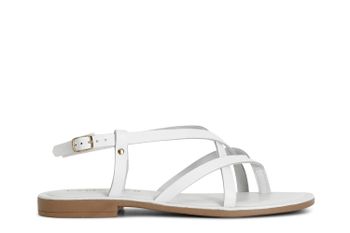 sandalias chanclas de piel de novillo white