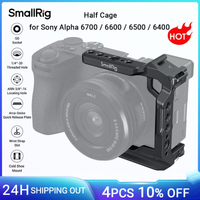 smallrig media jaula para sony alpha 6700660065006400 placa de liberacion rapida integrada para jaula de camara tipo arca con montaje en zapata-4337