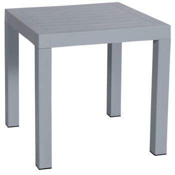 Mesa Auxiliar Ocean Plástico Gris 45x45x45 Cm Clp