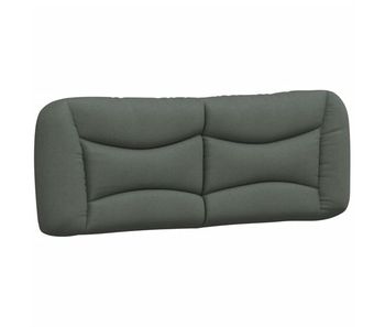 Cabecero cama - mueble cabecero acolchado tela gris oscuro 140 cm